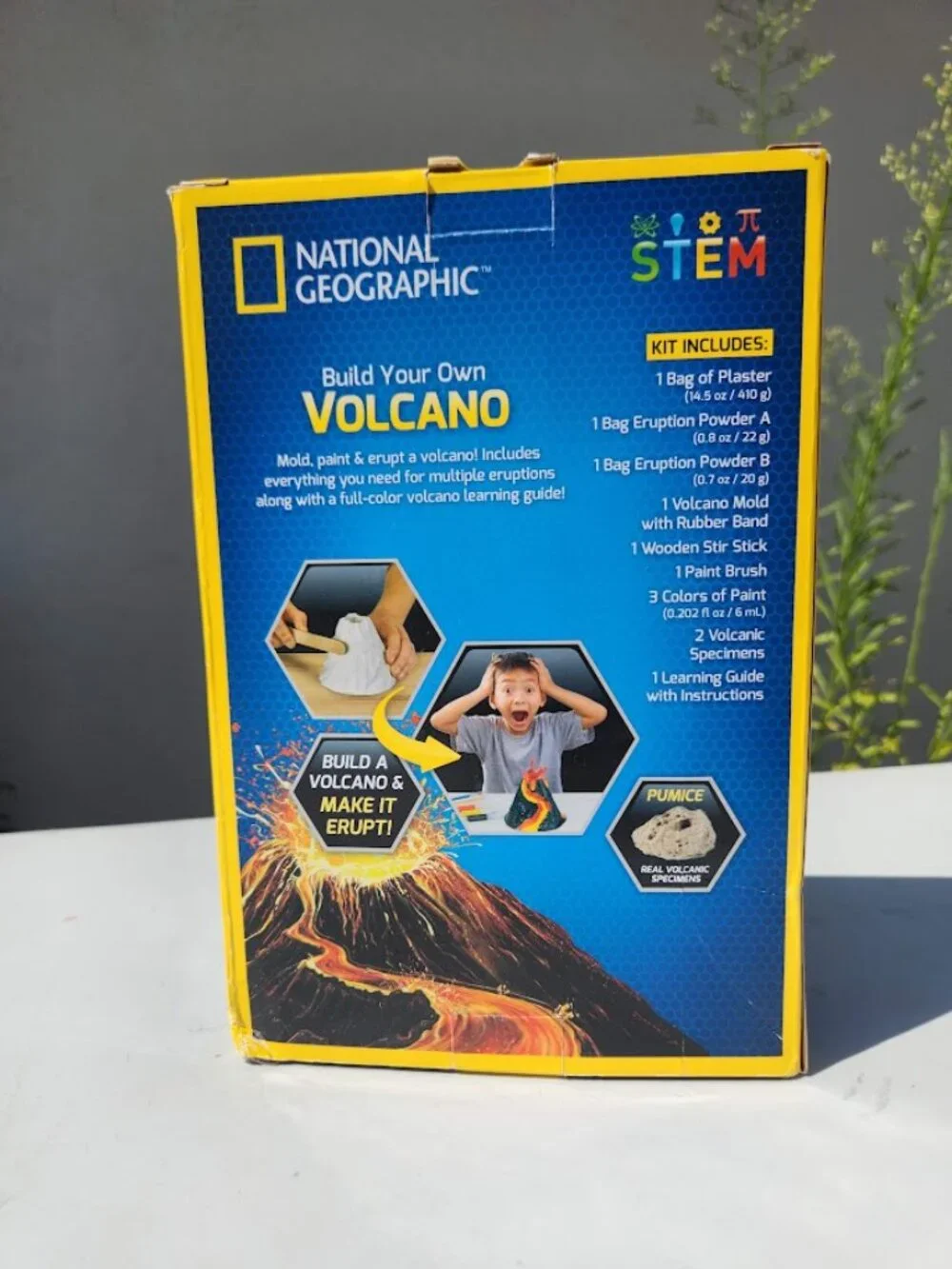 New National Geographic Build your own Volcano Science Kit STEM Toy School Suppl